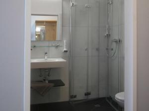 Koupelna v ubytování Hotel Linde-Sinohaus