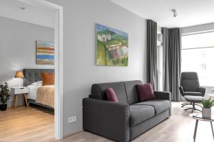 Posezení v ubytování Tower Apartments