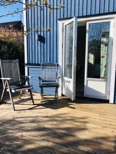 Balkon oz. terasa v nastanitvi Blå Dörren
