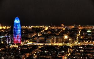 Nespecifikovaný výhled na destinaci Barcelona nebo výhled na město při pohledu z apartmánu
