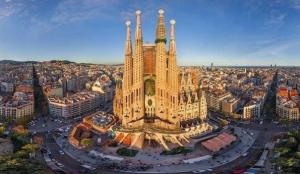 Nespecifikovaný výhled na destinaci Barcelona nebo výhled na město při pohledu z apartmánu