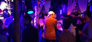 a group of people at a party in a club at La Pierre du Diable in Stavelot