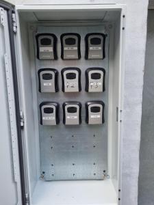 a system with nine servers sitting in a room at Stadtnah an der Förde 7 EG R in Flensburg
