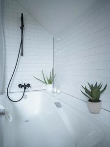 y baño con bañera y 2 macetas. en Venez Chez Vous - Villa Magnolia, en Annecy 48 fotos más