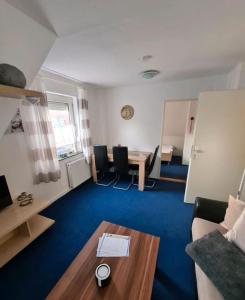 Posezení v ubytování Monteurs-Ferienwohnung