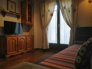 TV a/nebo společenská místnost v ubytování Apartamento Besiberri 7 planta baja con terraza