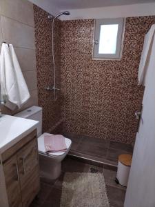 Koupelna v ubytování Litsa's House Platanias