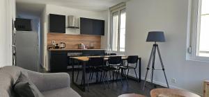 Kuchyňa alebo kuchynka v ubytovaní Bel appartement Clairmarais - Centre Reims - Gare