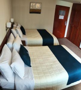 Postel nebo postele na pokoji v ubytování Hotel Carmel