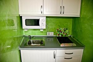 Kuchnia lub aneks kuchenny w obiekcie Apartamentos La Casa de la Alameda
