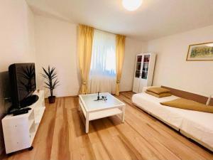 Ένα ή περισσότερα κρεβάτια σε δωμάτιο στο Apartments with parking space Lic, Gorski kotar - 20420