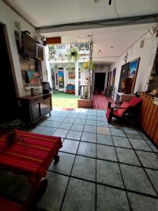 Χώρος καθιστικού στο Hotel El Pasaje
