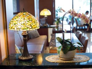 منطقة جلوس في Hotel Dion