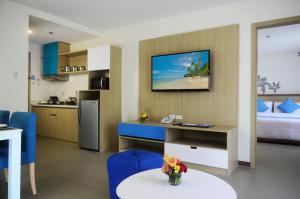 Cuisine ou kitchenette dans l'établissement Azalea Hotels & Residences Boracay