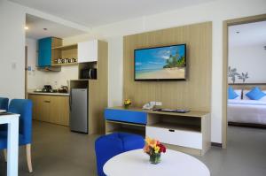 A television and/or entertainment center at Azalea Hotels & Residences Boracay