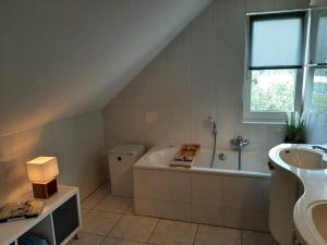 Koupelna v ubytování Beach Villa Makkum met sauna + 21 fotografií