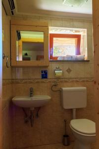 A bathroom at Holiday house Pokrovec - Bohinj