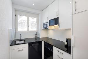 Kuchyň nebo kuchyňský kout v ubytování Aparthotel Familie Hugenschmidt