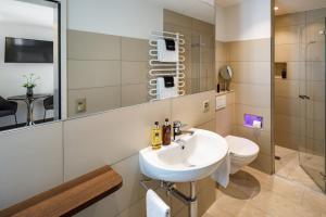 Koupelna v ubytování Aparthotel Familie Hugenschmidt
