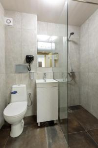 Vonios kambarys apgyvendinimo įstaigoje Стаи за гости ПИРОТСКА 39