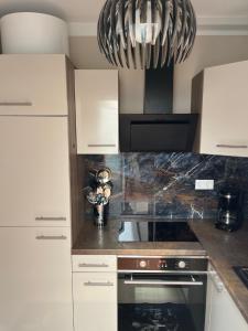 Kuchyň nebo kuchyňský kout v ubytování Appartement Villa-CELINE