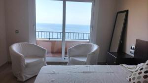 Postel nebo postele na pokoji v ubytování Vista Fraile- Atico en la Costa Cálida