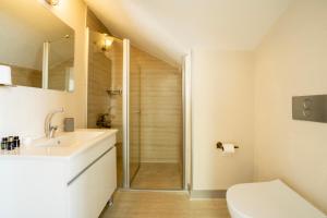 伊斯坦布尔瓦里德酒店的带淋浴、水槽和马桶的浴室 更多46张照片