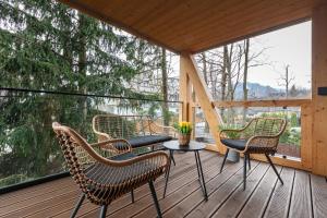 Balkón alebo terasa v ubytovaní Apartment Antalovka Residence & Spa
