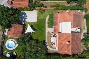 Letecký snímek ubytování House Fran