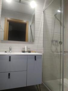 A bathroom at La Olma