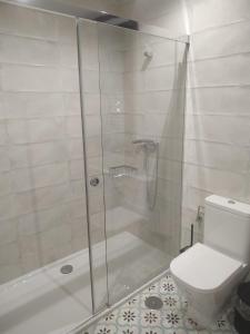 A bathroom at La Olma