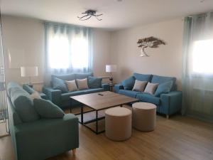 A seating area at La Olma