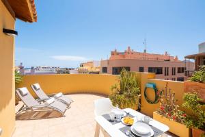 Balkon lub taras w obiekcie MEDANO4YOU White Dream Penthouse