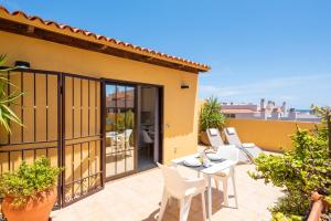 Balkon lub taras w obiekcie MEDANO4YOU White Dream Penthouse