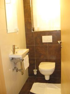 een badkamer met een toilet en een wastafel bij Apartment Gitti in Tux
