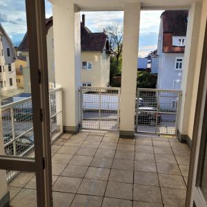 a view from the balcony of a apartment at Ludwigsturm Appartement in Straubing in Straubing