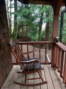 Balkon atau teras di Willow Lodge
