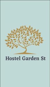a logo for the hostel garden st at Hostel GARDEN St in Odesa