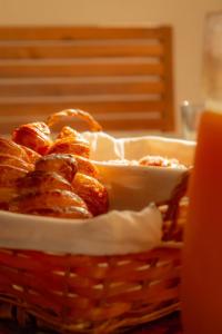 a basket of pastries sitting on a table at Terra Aloé in Torremolinos