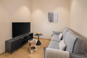 TV a/nebo společenská místnost v ubytování Design Villa Palmeta