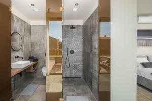Koupelna v ubytování Design Villa Palmeta