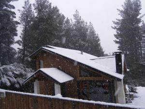 Cabaña Miralopez durante el invierno