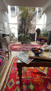 Posezení v ubytování Riad Chocolat