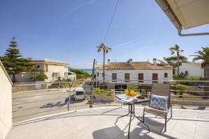 En balkon eller terrasse på Villa Cel