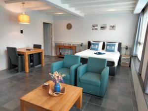 Χώρος καθιστικού στο B&B Veers Buuten