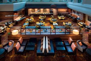 an overhead view of the lobby of a hotel at Marriott Park Ridge in Park Ridge