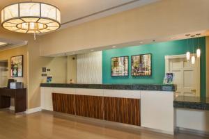 a lobby with a bar in a hotel at Residence Inn Arlington Rosslyn in Arlington