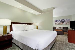 Giường trong phòng chung tại SpringHill Suites Chesapeake Greenbrier