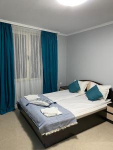Krevet ili kreveti u jedinici u okviru objekta Hacienda Beach complex- Nicoleta apartment