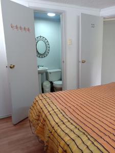 Koupelna v ubytování Hotel Capric